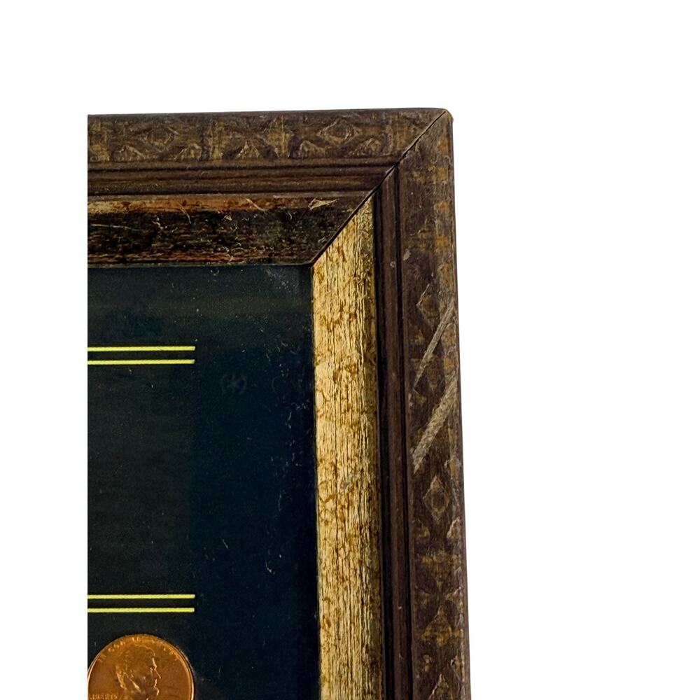 A Memorial To Lincoln Framed Penny Collection Display Abraham Lincoln Wall Art - Picture 8 of 10
